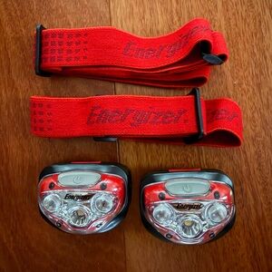 Energizer Red Headlamp Set